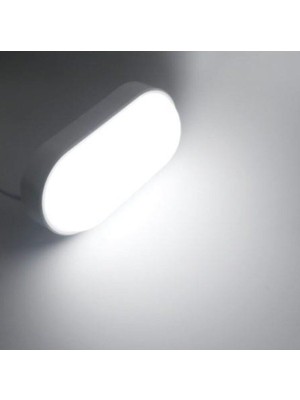 Ucuz Geldi Banyo Tavan Lambası Aydos 20W Oval Balkon Tavan Lambası 6400K Beyaz LED Işık Teras Duvar Lambası