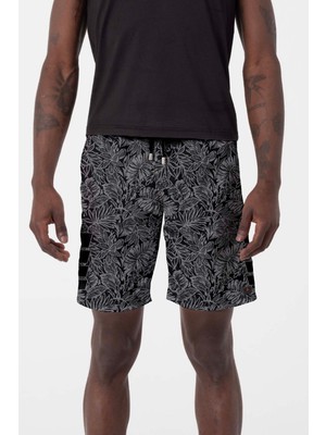 Remsa Mayo Erkek Havuz Deniz Şort Desenli 243 Siyah