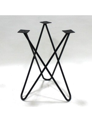 Otantik Çarşı Metal Sehpa Ayağı Renk  Siyah