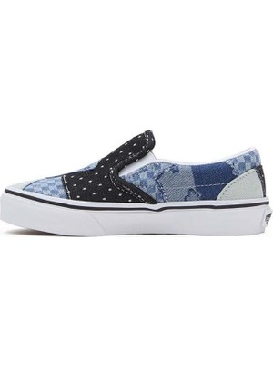 Vans Uy Classic Slip-On Patchwork Çocuk Lacivert Sneaker