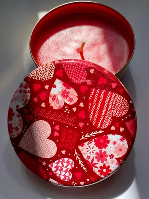 SNA Teneke Kutuda Mum Kokulu Dekoratif Kokulu Mum Renkli Mum