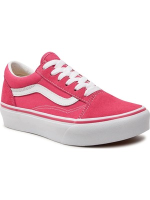 Vans Old Skool Platform J Pembe Sneaker