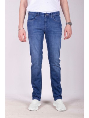 Ncs Jeans Erkek Kot Pantolon Slim Fit Mavi Düz Paça 5 Cepli Jean Ncs Jeans 2254 6138