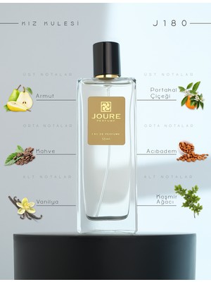 Joure J180 - Tatlı Vanilya Kahve Kokulu 50ML Kalıcı Edp Kadın Parfüm