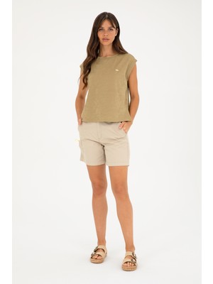 U.S. Polo Assn. Kadın Taş Şort / Bermuda 50282586-VR049