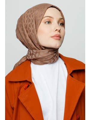 Valor Scarf Mocha Bloom Desen Şal