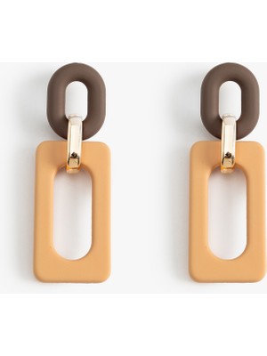 Koton Geometrik Küpe Sallantılı Plastik