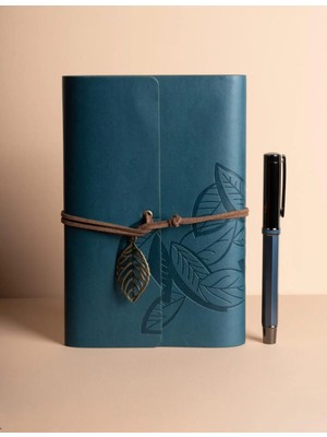 Mrs Shopping Mr Deri Kraft Kağıtlı Defter ve Kalem Seti Hediye Seti Özel Tasarım