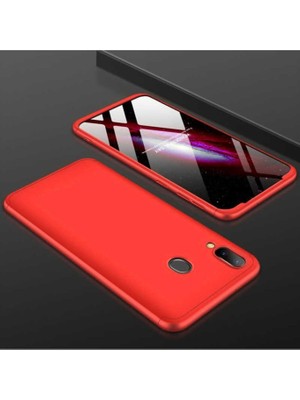 Megafox Teknoloji Huawei P Smart 2019 Uyumlu Kılıf Ays Kapak, Kırmızı