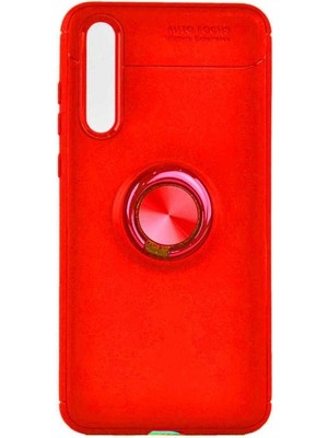 Megafox Teknoloji Huawei P20 Pro Uyumlu Kılıf Ravel Silikon Kapak, Kırmızı