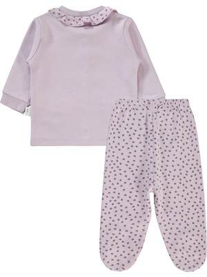 Civil Baby Kız Bebek Pijama Takımı 1-6 Ay Lila