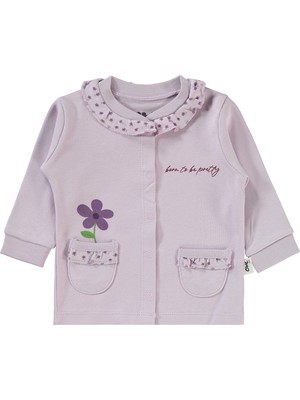 Civil Baby Kız Bebek Pijama Takımı 1-6 Ay Lila