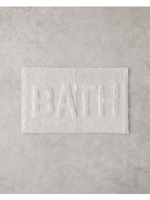 English Home Bath Bliss Pamuklu Banyo Paspası Beyaz