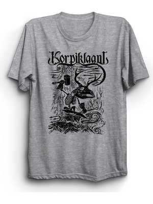 The Fame Korpiklaani, S369, Rock Metal Müzik Grubu Baskılı, %100 Pamuk Tişört