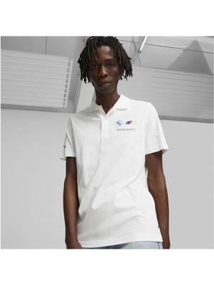PUMA BMW MMS ESS Polo 621312-02 ERKEK Beyaz Tişört
