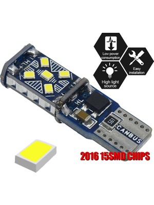 Space Dekoratif LED Ampul T10-20SMD CANBUS12-18V Çift Beyaz / LAAM864