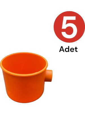 Tek-İş Norm Buat Kasa Anahtar Priz Kasası Sıva Altı Plastik Turuncu Kapaksız 5 Adet
