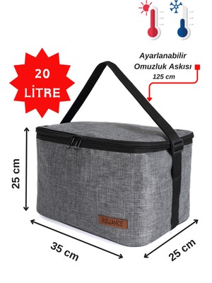 Reliance 20 Litre Yemek Taşıma Termos Termal Beslenme Soğutucu Piknik Çantası