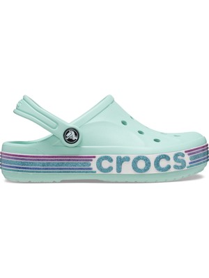 Crocs Bayaband Rainbow Glitter Clg K Çocuk Mavi Günlük Stil Terlik 209730_4SS