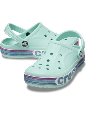 Crocs Bayaband Rainbow Glitter Clg K Çocuk Mavi Günlük Stil Terlik 209730_4SS