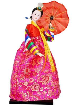 Acelit Geyşa Kimono Heykelcik Taşınabilir Süs Hanbok 4 (Yurt Dışından)