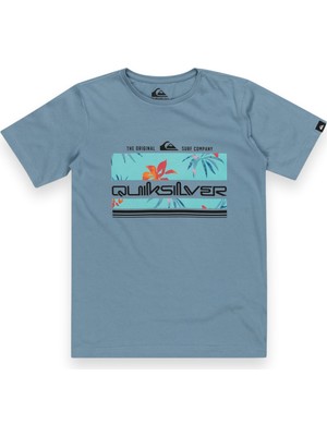 Quiksilver Tropical Rainbow Youth Erkek Çocuk Mavi Tişört