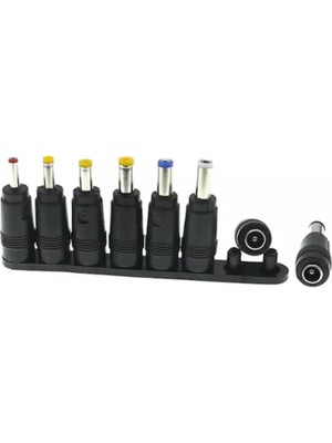 Koodmax - 8 Li Set - Dc 5.5x2.1 mm Çevirici Konnektör - Adaptör Ucu Çevirici Set - Yax1