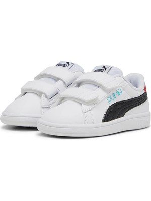 Puma Smash 3.0 Inf Racing Çocuk Spor Ayakkabı - 39257901 35 - Beyaz