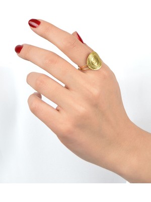 Kuyumcu Nurettin 3.20 gr (GRAM) Tek Çeyrek Yüzük 22 Ayar Altın