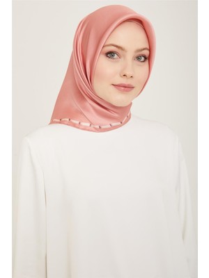 Armine Klasik Desenli Twill İpek Eşarp 24Ya9165 31 05