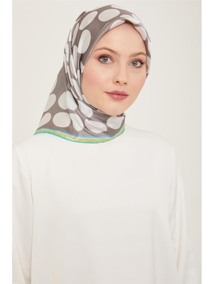 Armine Geometrik Desenli Sura İpek Eşarp 24Ya9157 05