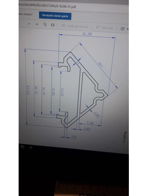 Dora Led  Sıva Altı Lineer Alüminyum Boş Kasa Profil (100 Cm) - LED Bar Boş Kasa