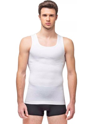 Julude Beyaz Elite Lıfe Vücut Şekillendirici Erkek Korse Atlet P-00010650