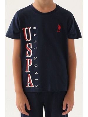 U.S. Polo Assn. 1717 Graphic Erkek Çocuk Pijama Takımı