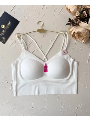 Intive Lingerie Carma Arkası Çapraz Dekolte Ice-Silk Balensiz Dikişsiz Push-Up Ithal Spandex Sütyen/büstiyer