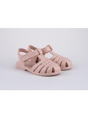Igor S10288 Clasica Velcro Çocuk Sandalet Pudra