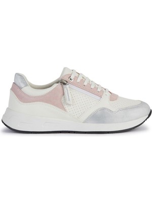 Geox Kadın Beyaz Bulmya Bağcıklı Deri Sneaker D36NQB0BC22C1Z8W