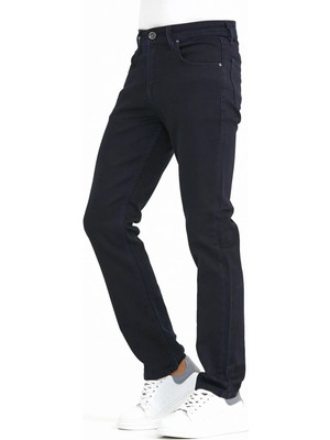 Dennys Big Rodoc Regular Fit Lacivert Likralı Erkek Örme Jean Pantolon-6578