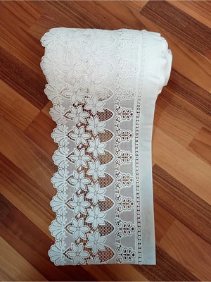 Style Pvc Dantel Raf Dolap ve Çekmece Örtüsü / Ebat: 23 cm x 5 mt - Beyaz