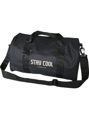 Outlet Çarşım Stay Cool Spor Fitness Seyahat Çantası Siyah Unisex 23* 40 cm