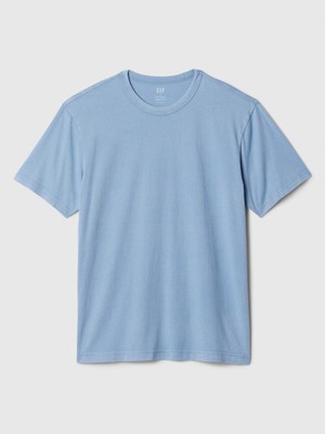 Gap Erkek Açık Mavi Vintage Wash T-Shirt