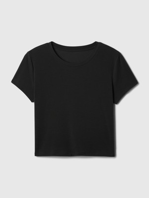 Gap Kadın Siyah Gapfit Breathe Crop T-Shirt