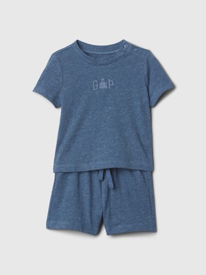 Gap Erkek Bebek Koyu Mavi Gap Logo Outfit Set