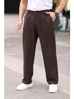 Santara Erkek Pileli Baggy Kalıp Kumaş Pantolon