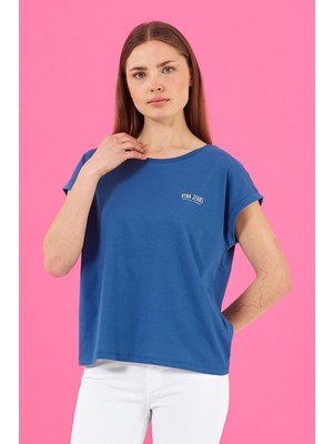 Vena Kadın Cindy Navy Vena Logolu Tişört
