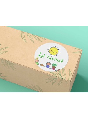 Bisaccia Iyi Tatiller Yaz Tatili Etiketi Karne Çocuklar Mat Estate Sticker 4 Cm- 33 Adet