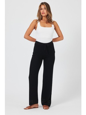 Vena Kadın Lolita Siyah Triko Pantolon