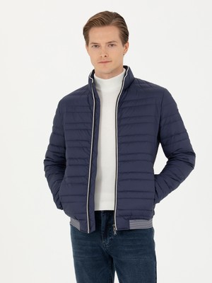 Cacharel Erkek Lacivert İnce Kapitone Mont 50273790-VR033