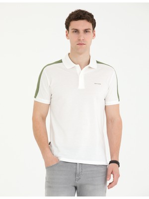 Pierre Cardin Erkek Haki Slim Fit Polo Yaka Tişört 50273578-VR027