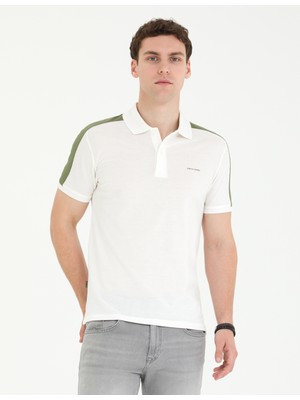 Pierre Cardin Erkek Haki Slim Fit Polo Yaka Tişört 50273578-VR027